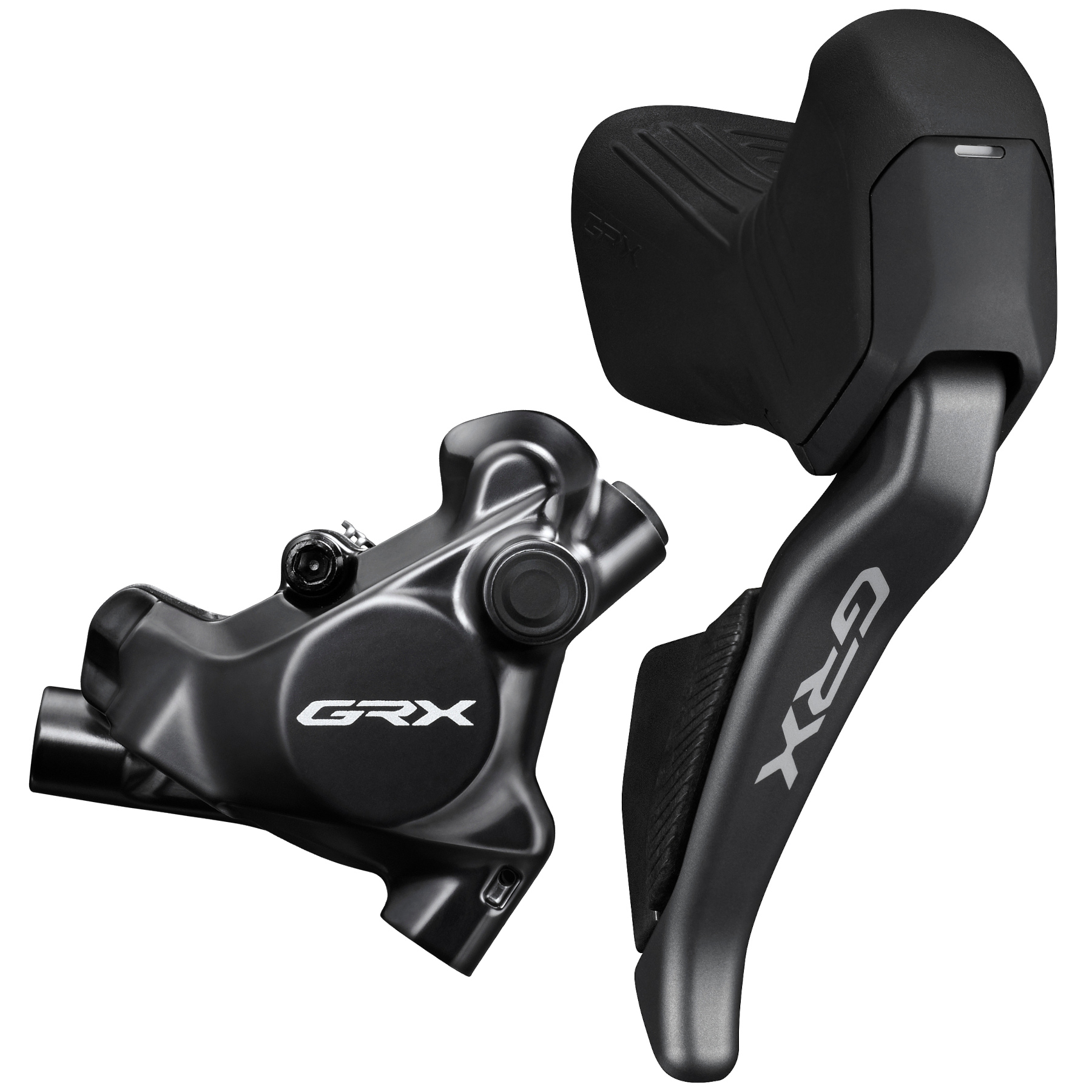 Photo produit de Shimano Frein à Disque - GRX ST-RX825 + BR-RX820 - Di2 | 2x12 Vitesses | Flat Mount | J-Kit - Droite (R) | Arrière (R)