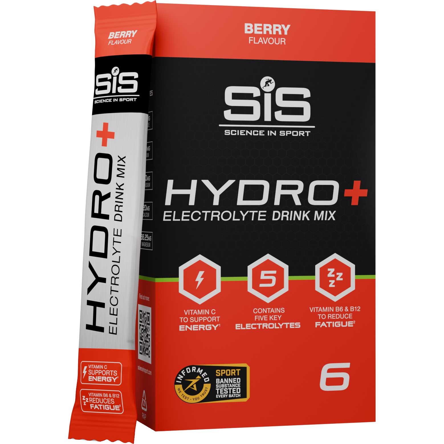 SiS HYDRO+ Sticks - Смесь для электролитных напитков - 6x4,5 г