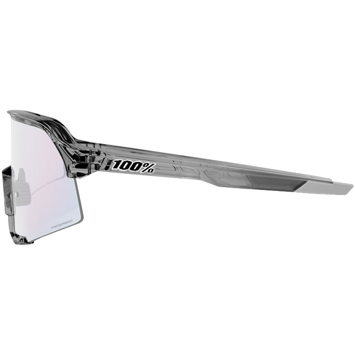 100% S3 Photochromic Glasses - Polished Translucent Grey - Rose