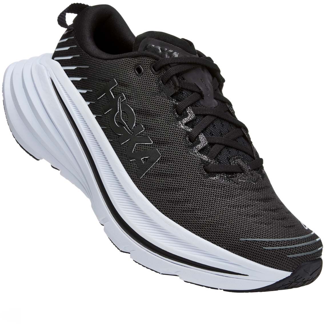 Image of Hoka Bondi X Running Shoes - black / white