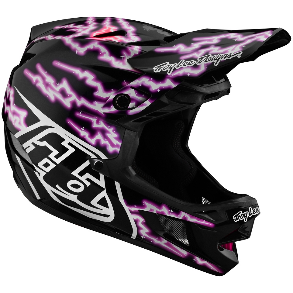 Produktbild von Troy Lee Designs Static D4 Composite Helm - 23 TLD Red Bull Rampage Logo - Schwarz