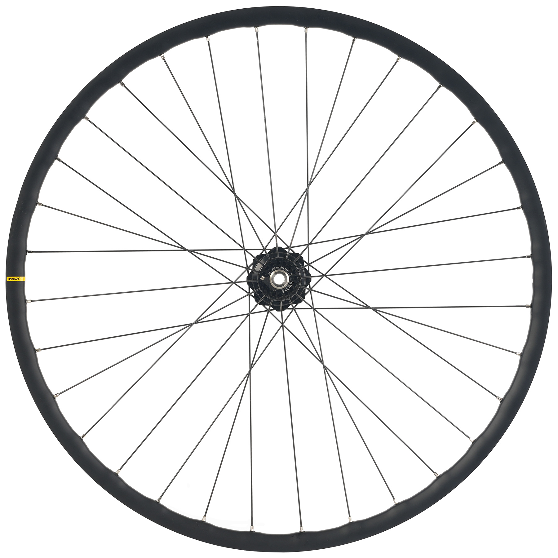 Productfoto van SON | Mavic - 29 S | A 1022 - Voorwiel met Naafdynamo - 28&quot; | Hookless | 6-Gaats - 12x100mm - 24 Spaken