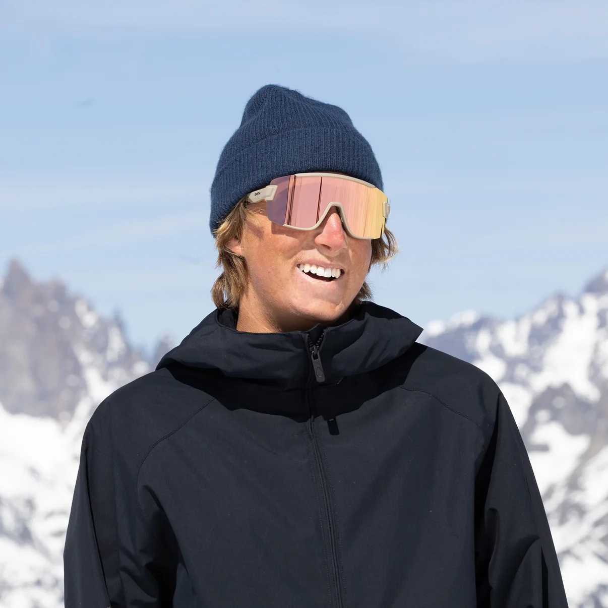 Smith Wildcat ChromaPop Glasses - Matte Summit / Rose Gold Mirror