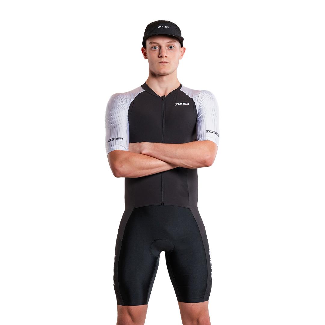 Zone3 Lava Long Distance Full Zip Short Sleeve Aero Suit Men