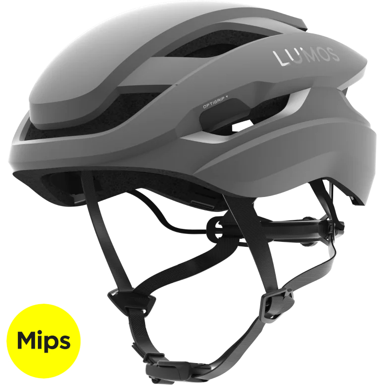 Produktbild von Lumos Ultra Fly MIPS Helm + Firefly Helmlicht - Maverick Grey