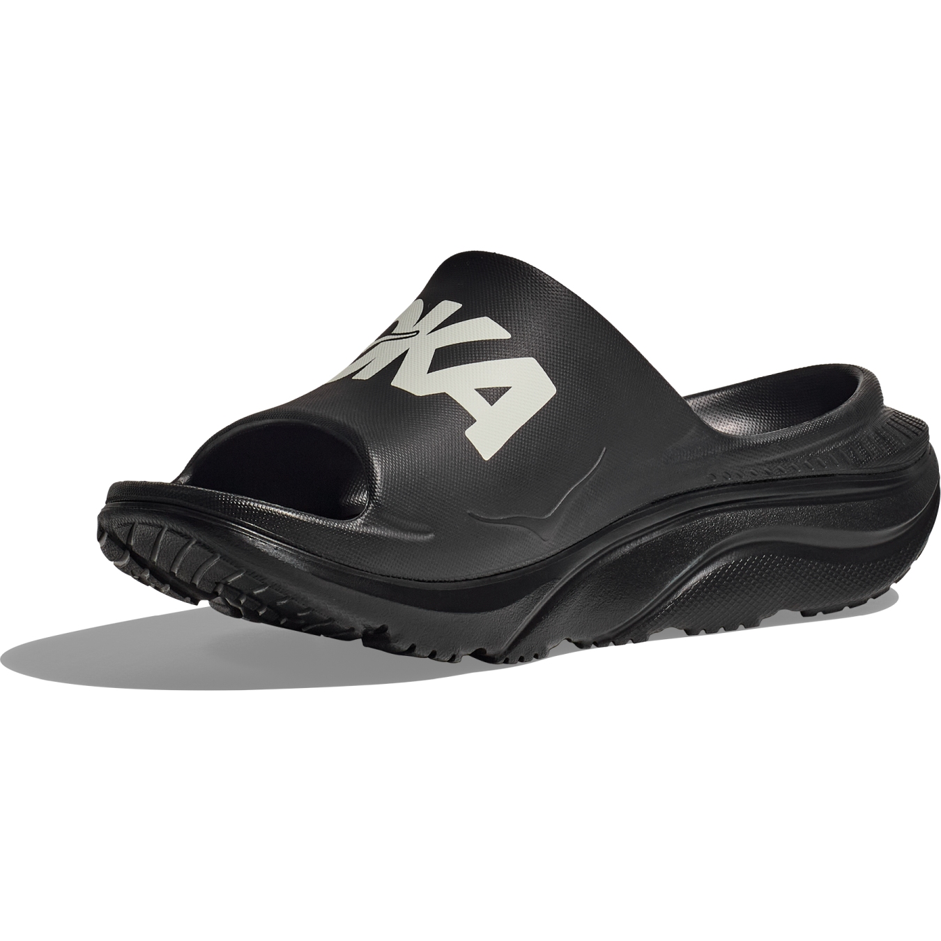 Hoka Ora Athletic Slide Shoes Unisex - black / white | BIKE24