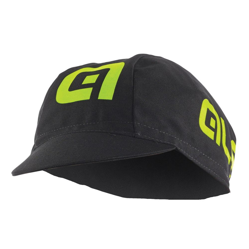 Picture of Alé Cotton Cycling Cap - black-yellow-fluo