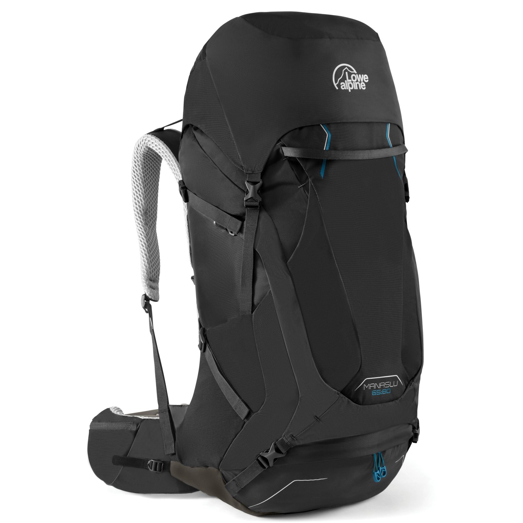 Lowe Alpine Manaslu 65:80L Backpack - L/XL - Black