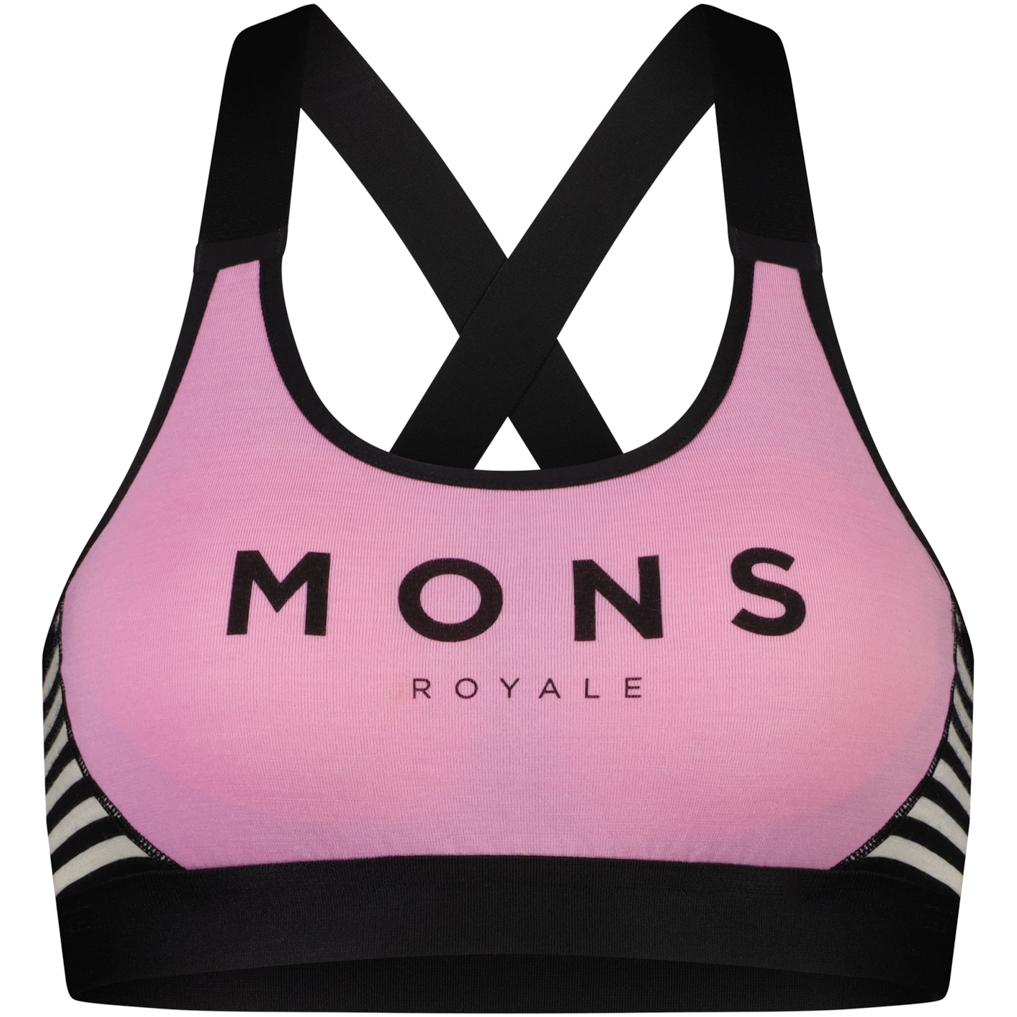 Produktbild von Mons Royale Stella X-Back BH Damen - pink stripe