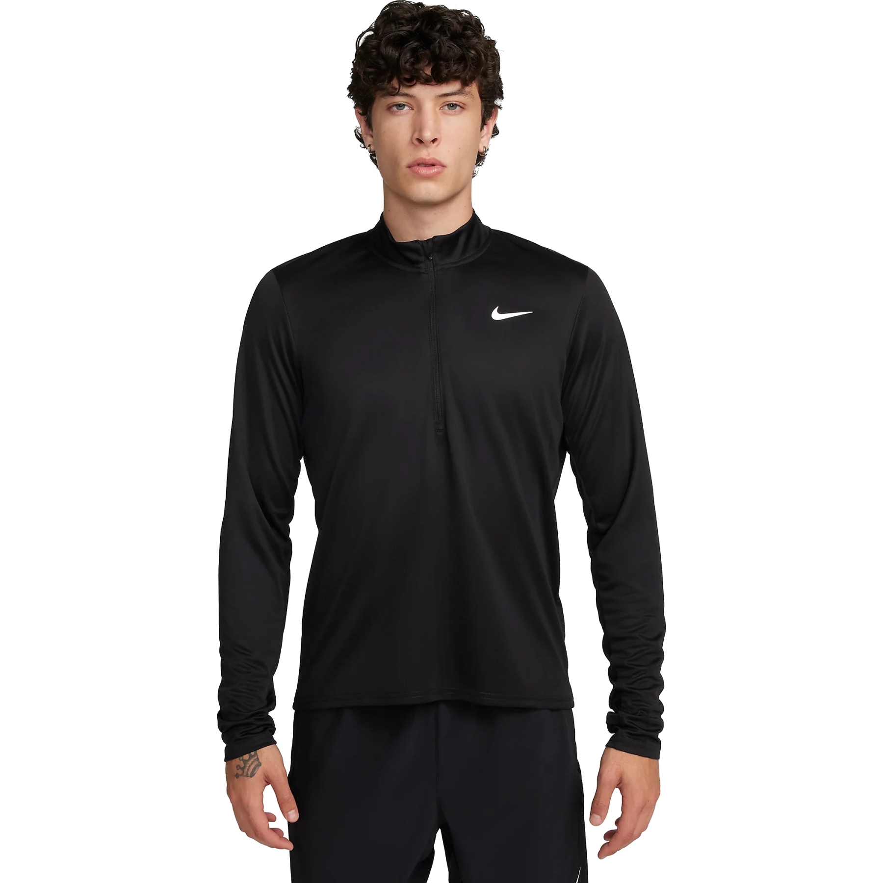 Picture of Nike Pacer Dri-FIT Half Zip Longsleeve Top Men - black/reflective silver FQ2494-010
