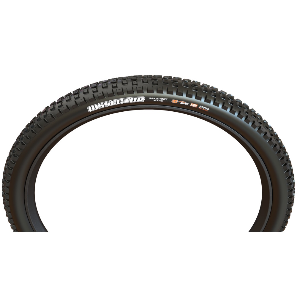 2 Pneus Maxxis Dissector 29x2.4 3CT/EXO+/TR - Tubeless Ready, Noir, Pour VTT