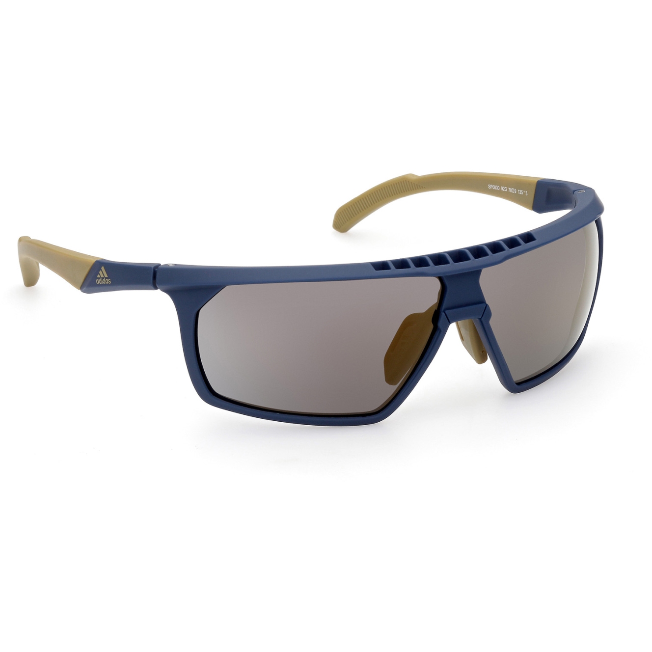 Picture of adidas Sp0030 Injected Sport Sunglasses - Pure Blue / Contrast Mirror Gold Flash