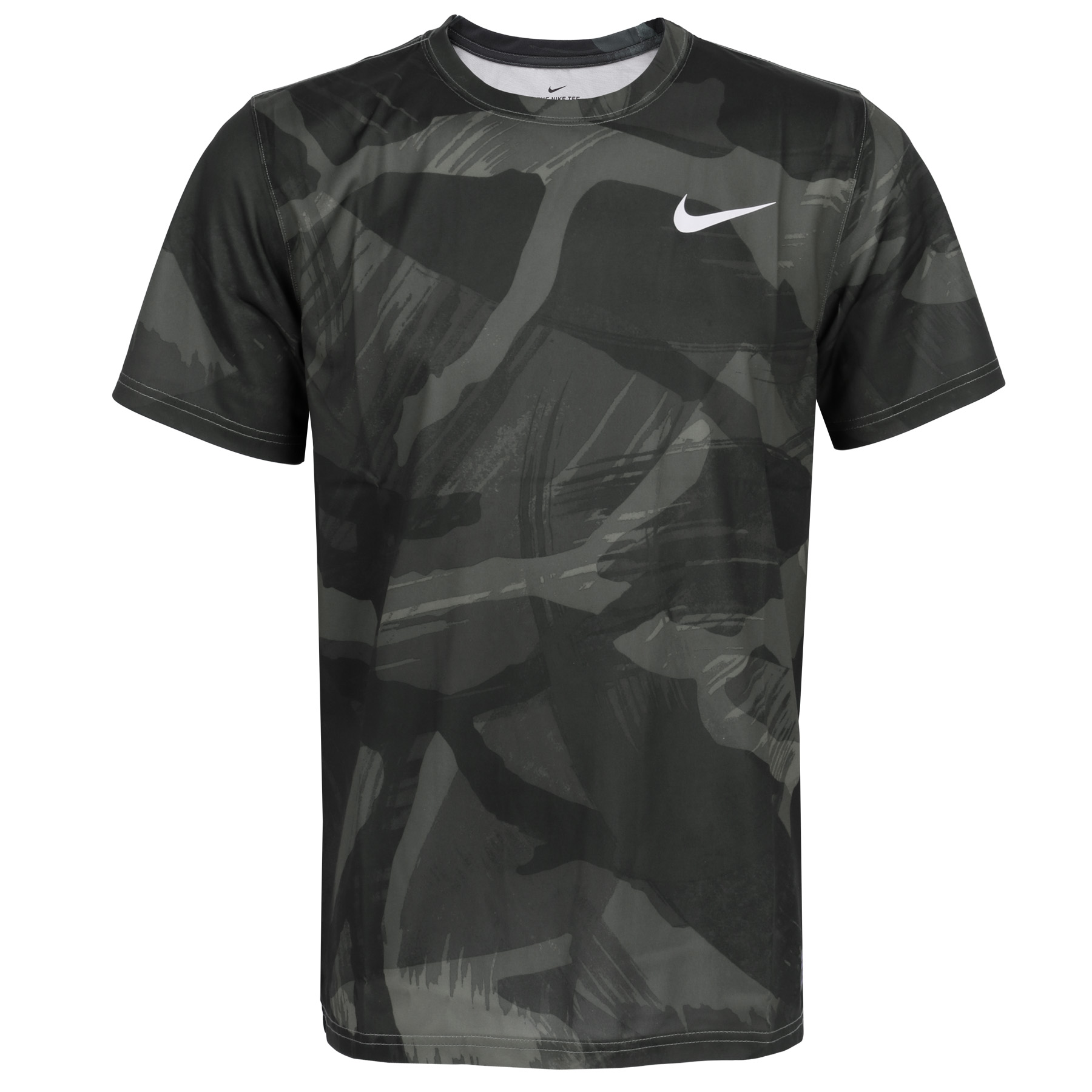 Nike Dri-Fit Men's Camo Print Training T-Shirt - black DR7567-010 | BIKE24