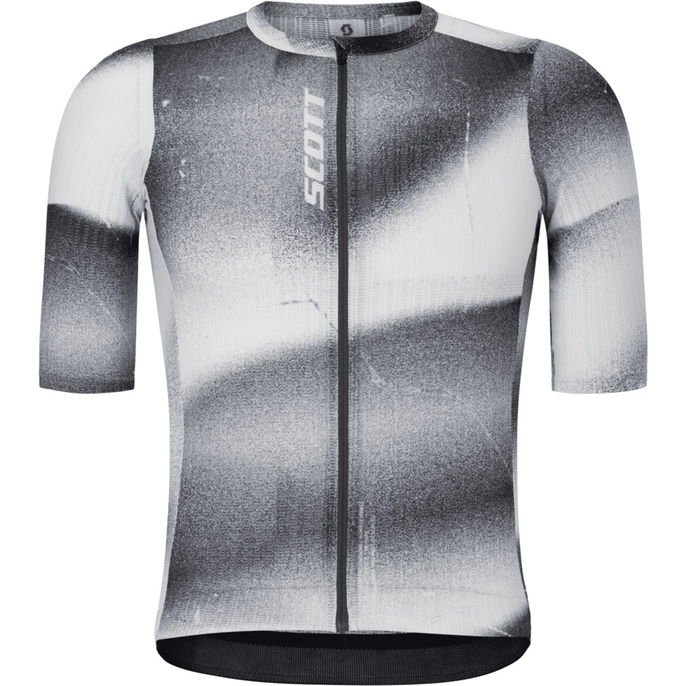 Мужская джерси Scott Pro SL с коротким рукавом, черно-белая