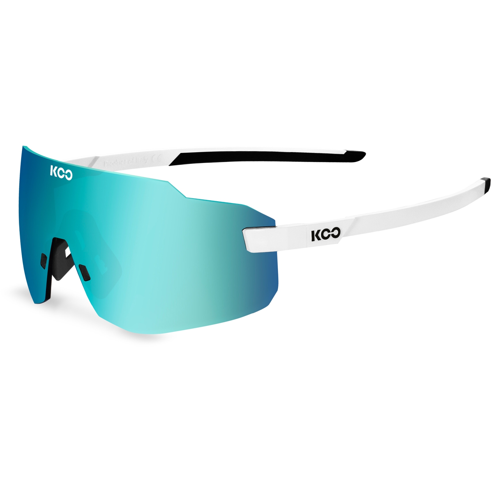 Foto de KOO Gafas de Sol - Supernova - White | Turquoise Mirror