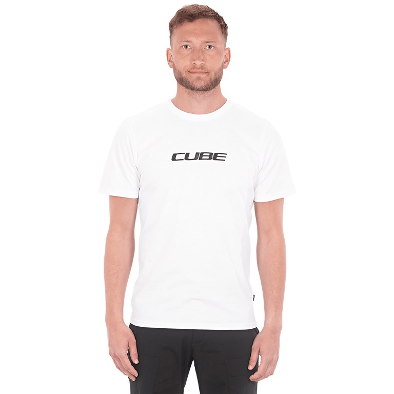 Photo produit de CUBE T-Shirt Homme - Organic Classic Logo - blanc