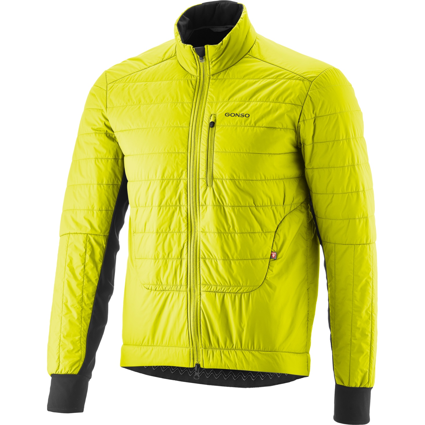 Мужская куртка Gonso Trail Primaloft - защитного желтого цвета