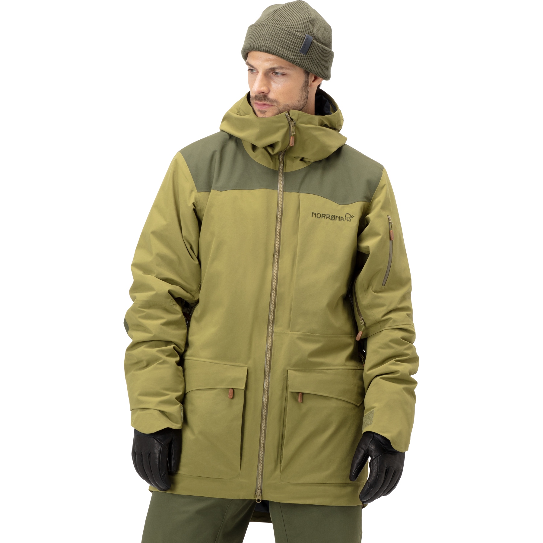 Picture of Norrona tamok Gore-Tex thermo80 Jacket Men - Olive Drab