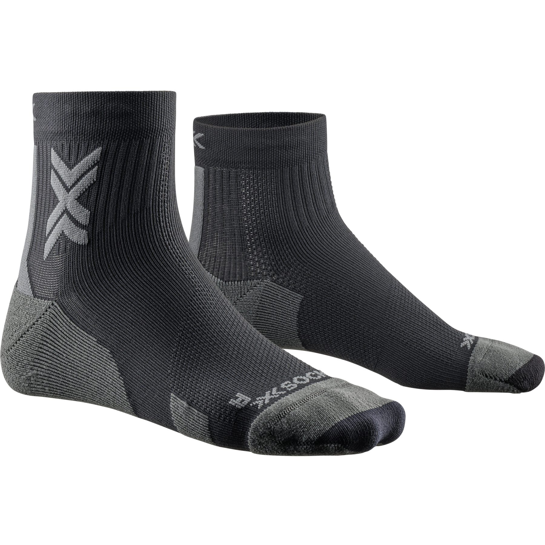 Image of X-Socks Run Discover Ankle Socks Men - black/charcoal