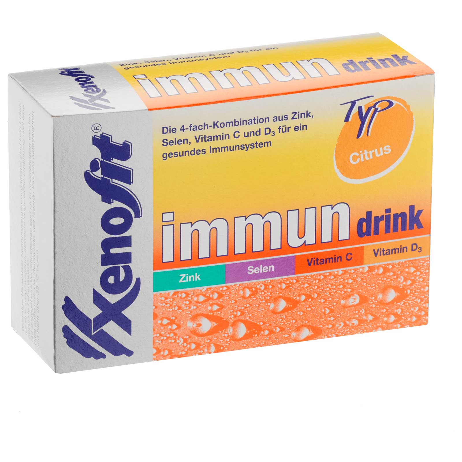 Produktbild von Xenofit Immun Drink - Nahrungsergänzung mit Zink, Selen &amp; Vitaminen - 20x5g