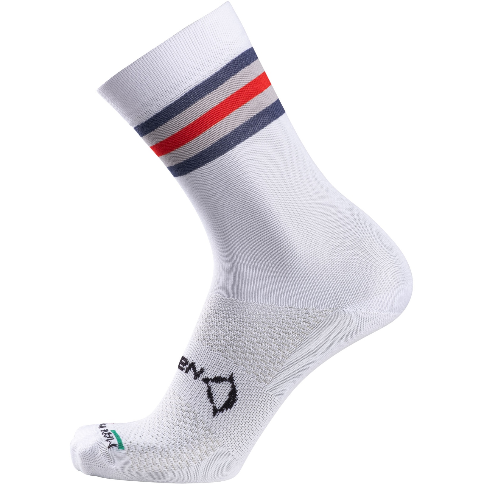 Produktbild von Nalini Linear Radsocken - white/red blue 4020