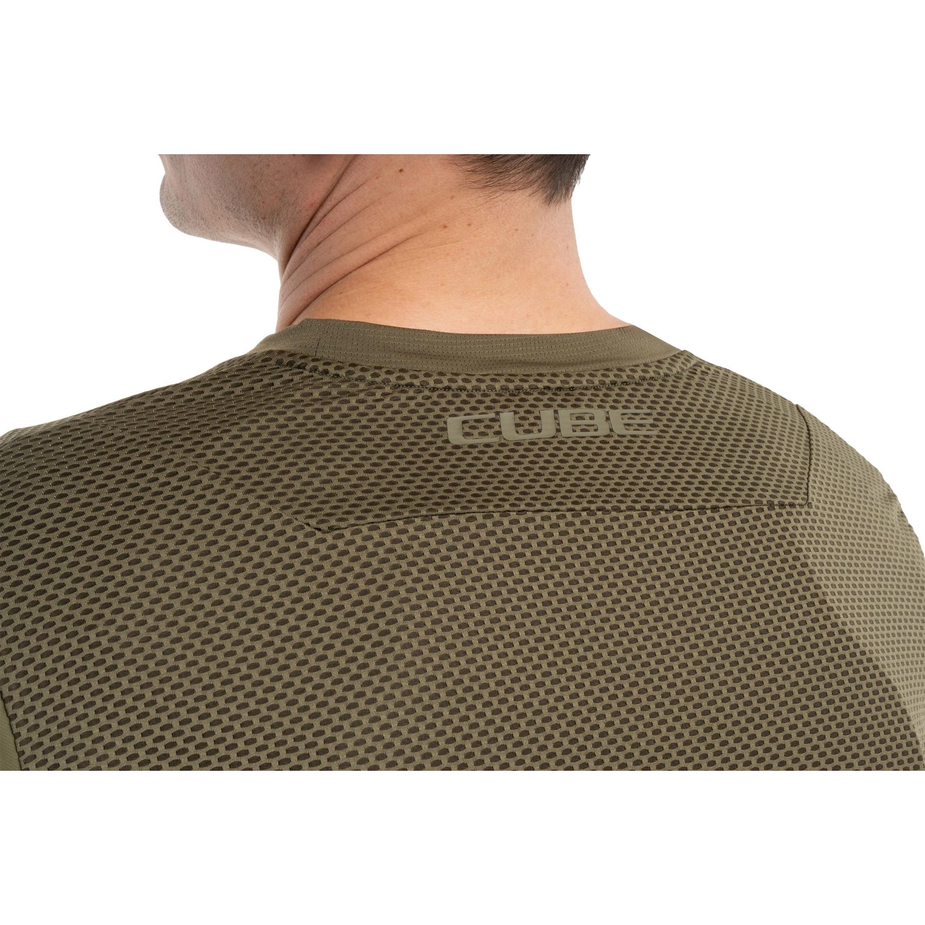 ウェア MT765 CUBE MTB Round Neck Pro TM Long Sleeve Jersey Men - olive