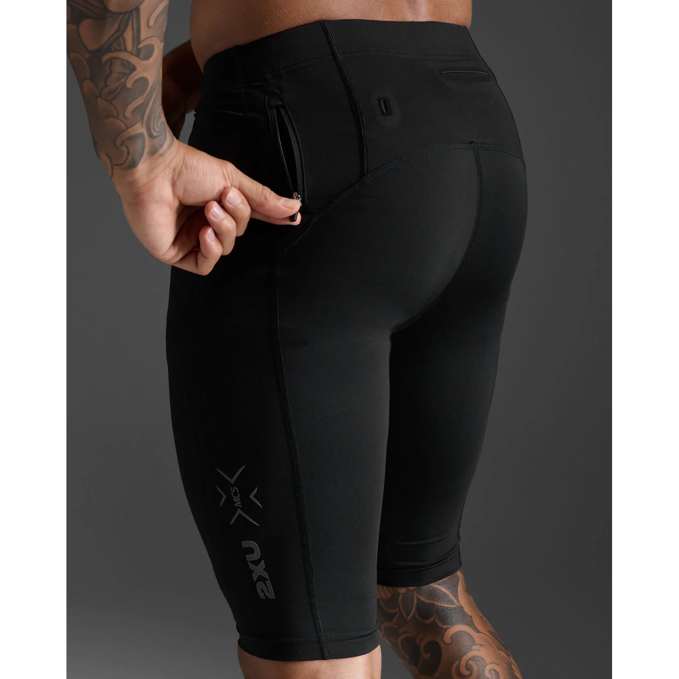 2XU Elite MCS Run Compression Shorts Men - black/black