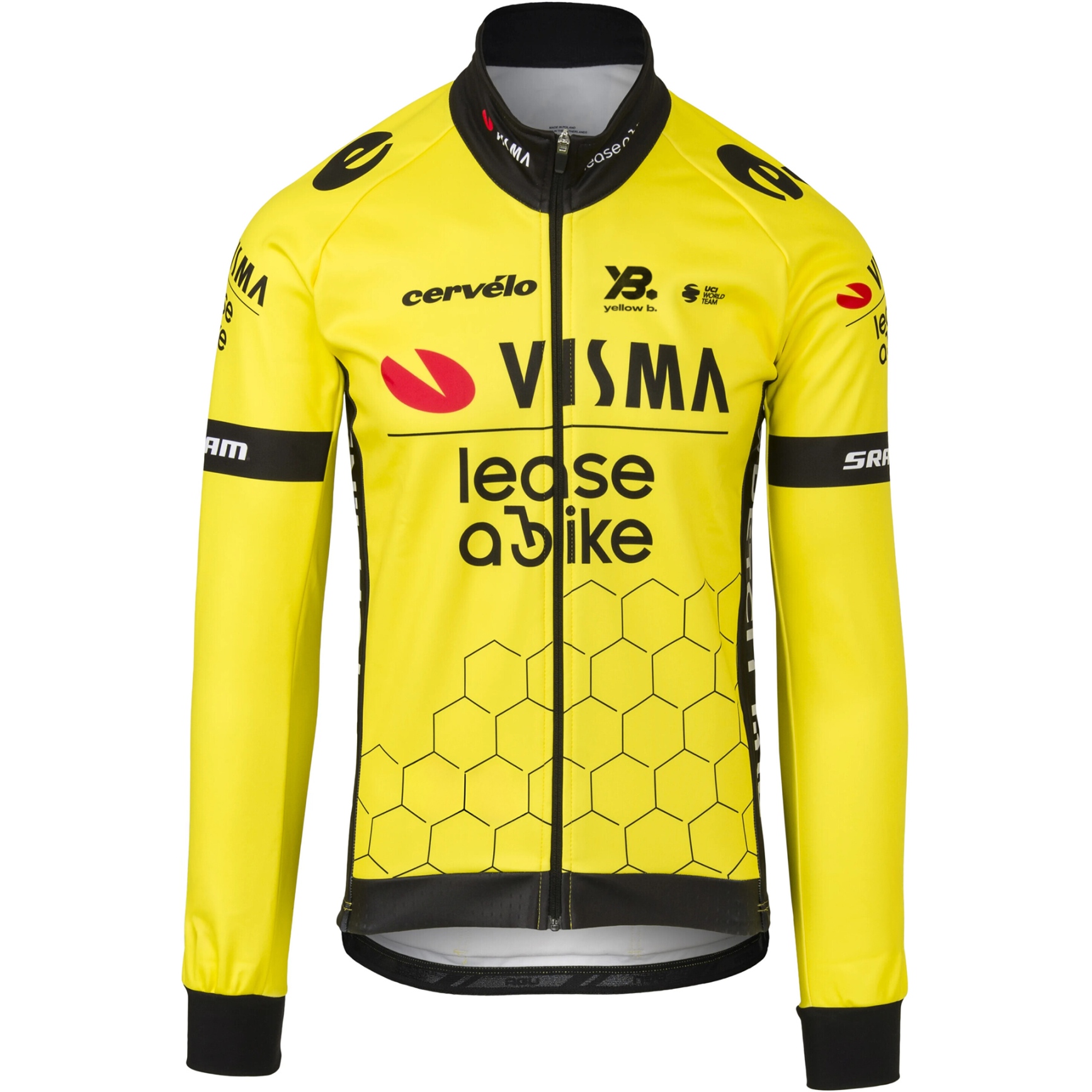 Produktbild von RAPidGEAR Team Visma | Lease a Bike Replica Winter Jacke Herren 2025 - gelb
