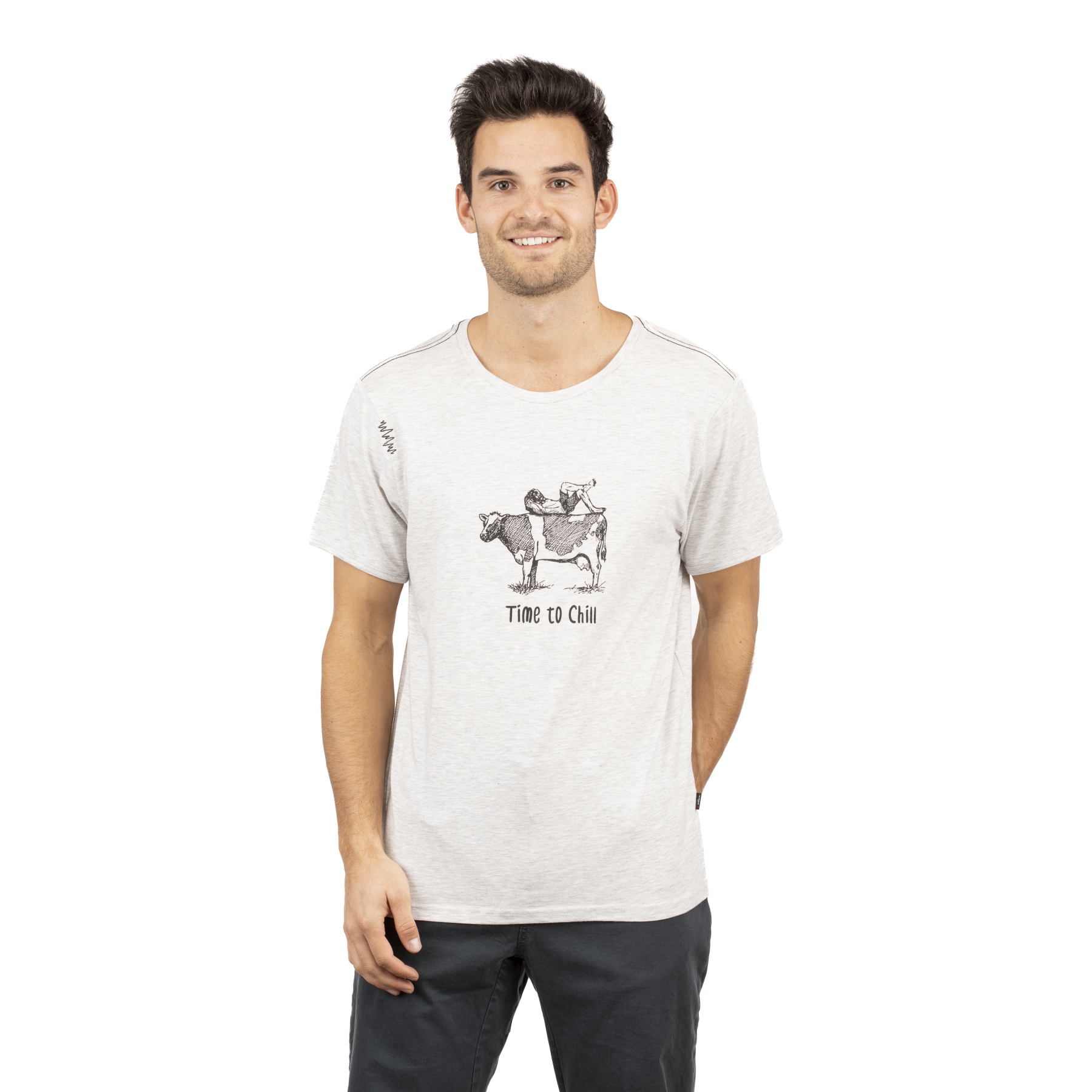 Produktbild von Chillaz Cow T-Shirt - light grey melange