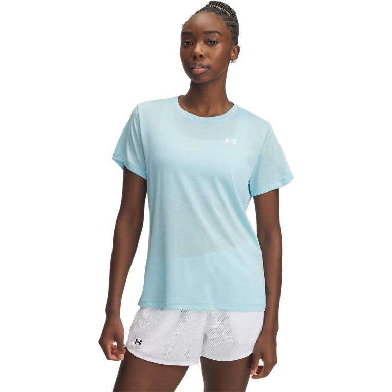 Bild von Under Armour UA Tech™ Twist Kurzarm-Oberteil Damen - Stream/Weiß