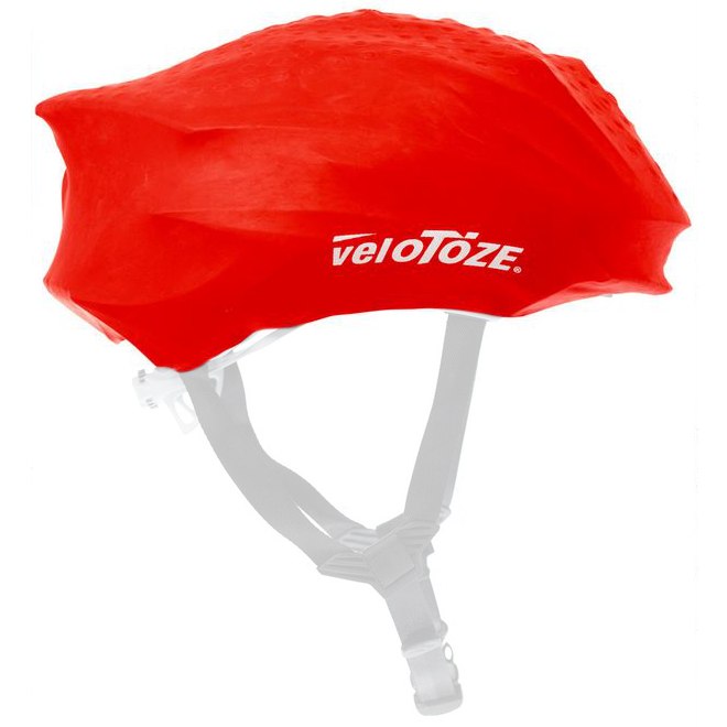 Produktbild von veloToze Helmet Cover Road - Helmüberzug - rot