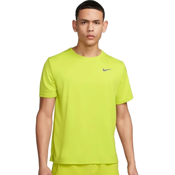 Nike Dri-FIT UV Miler Short-Sleeve Running Top Men - bright cactus ...