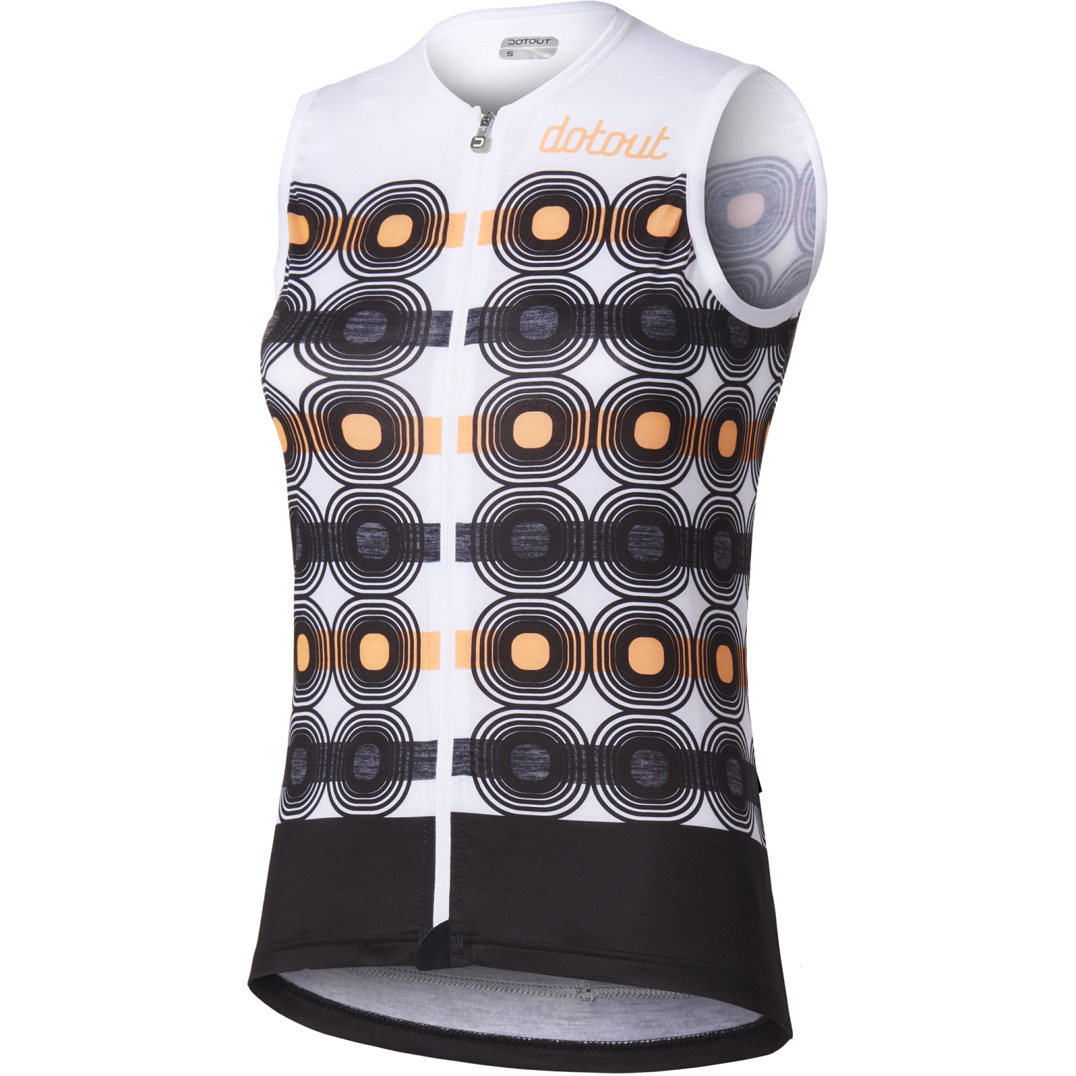 Productfoto van Dotout Flake Fietsshirt zonder Mouwen Dames - zwart/wit