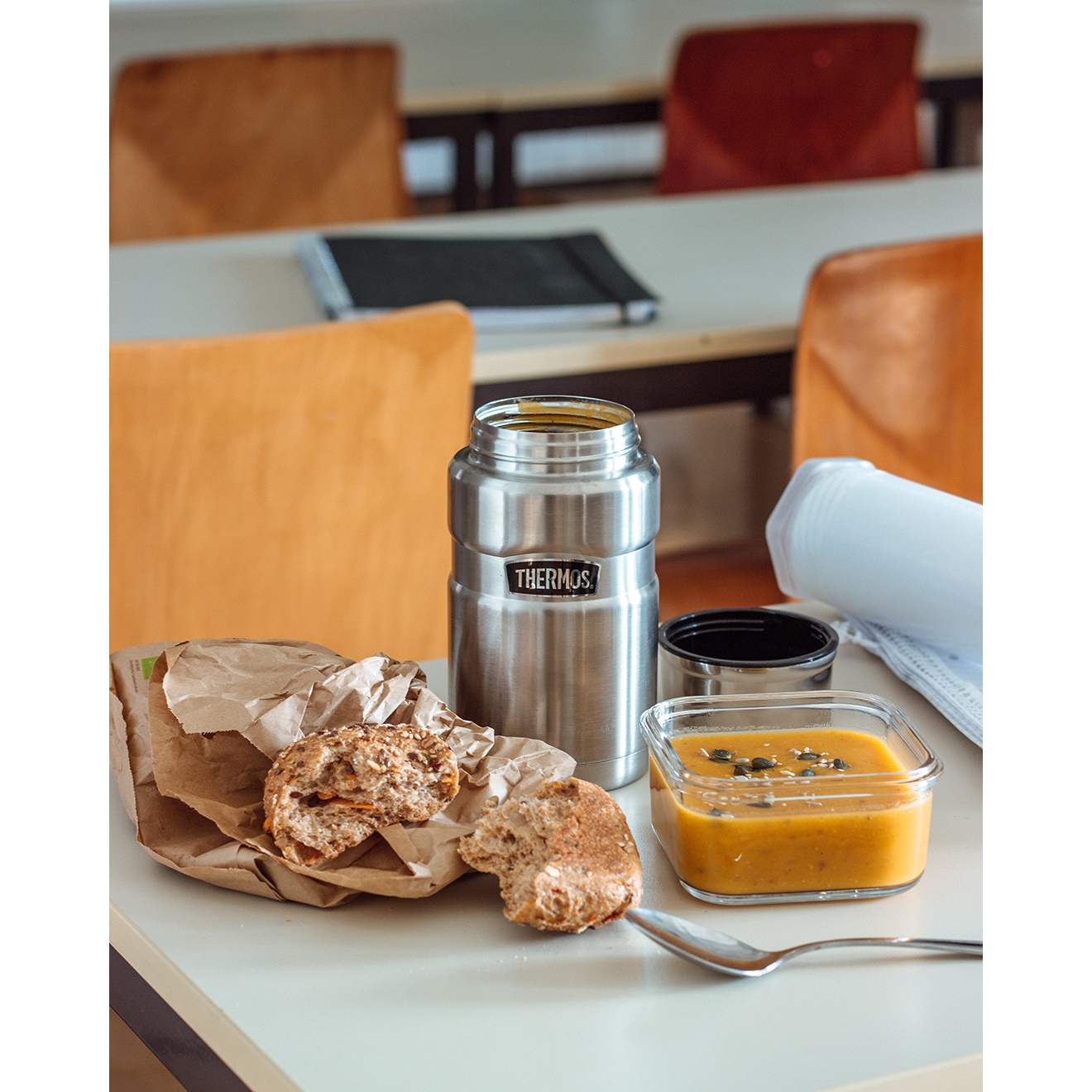 THERMOS® Stainless King Food Jar 0.71L - stainless steel mat | BIKE24