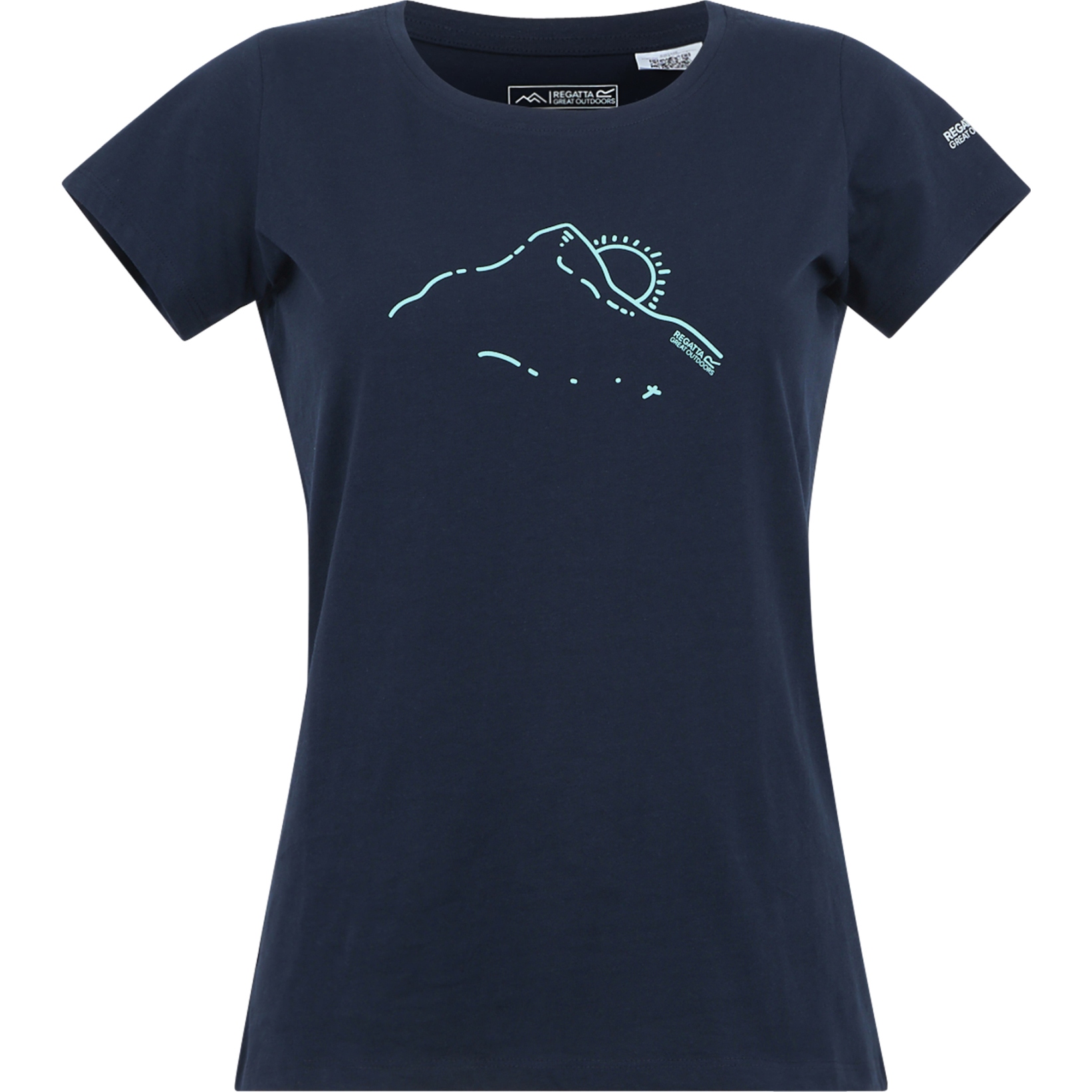 Photo produit de Regatta T-Shirt Femme - Breezed V - Navy 540