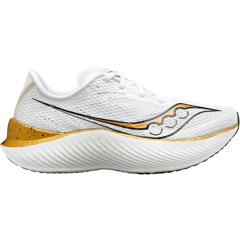 Photo produit de Saucony Chaussures Running - Endorphin Pro 3 - white/gold