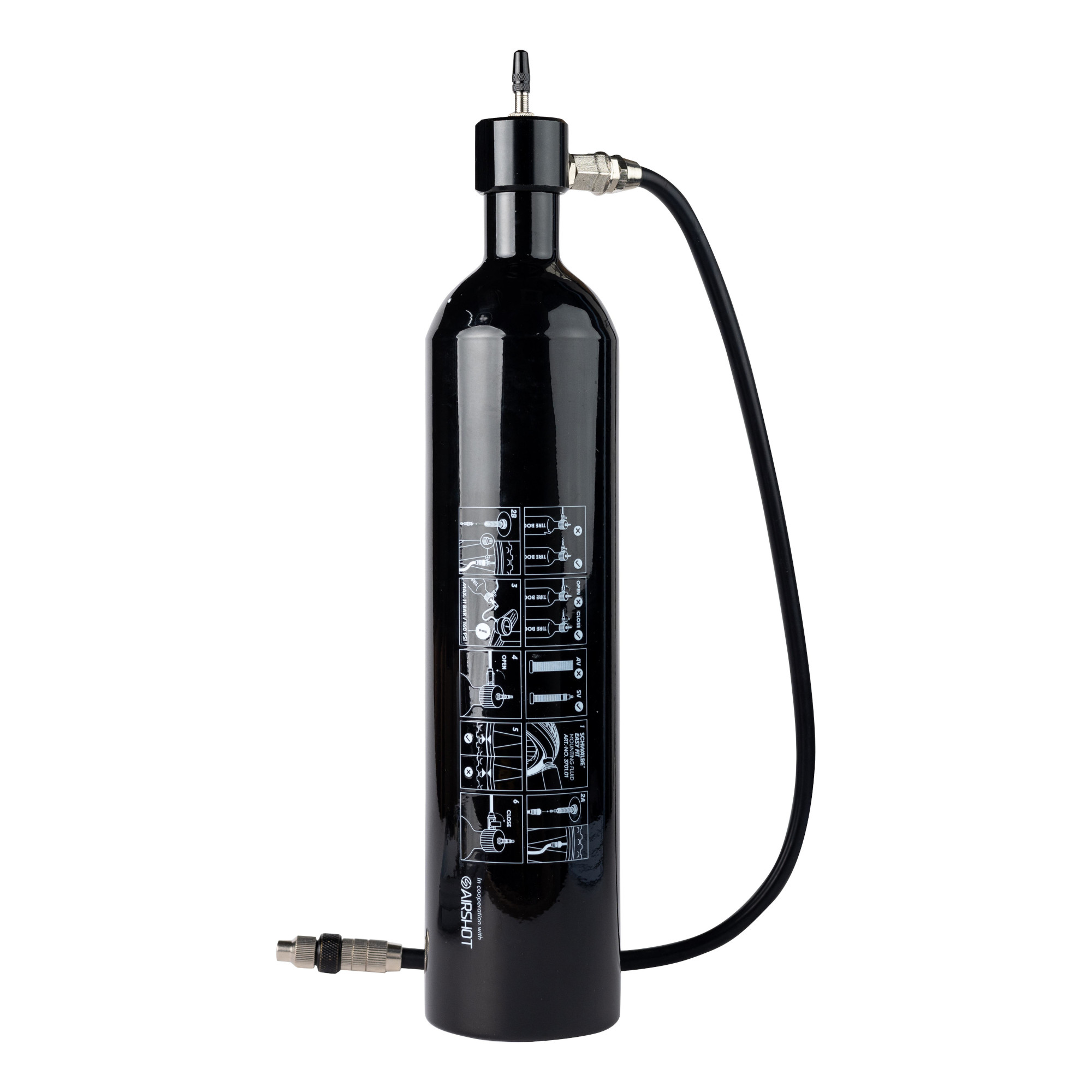 Schwalbe Tire Booster pump for tubeless tires 11 bar