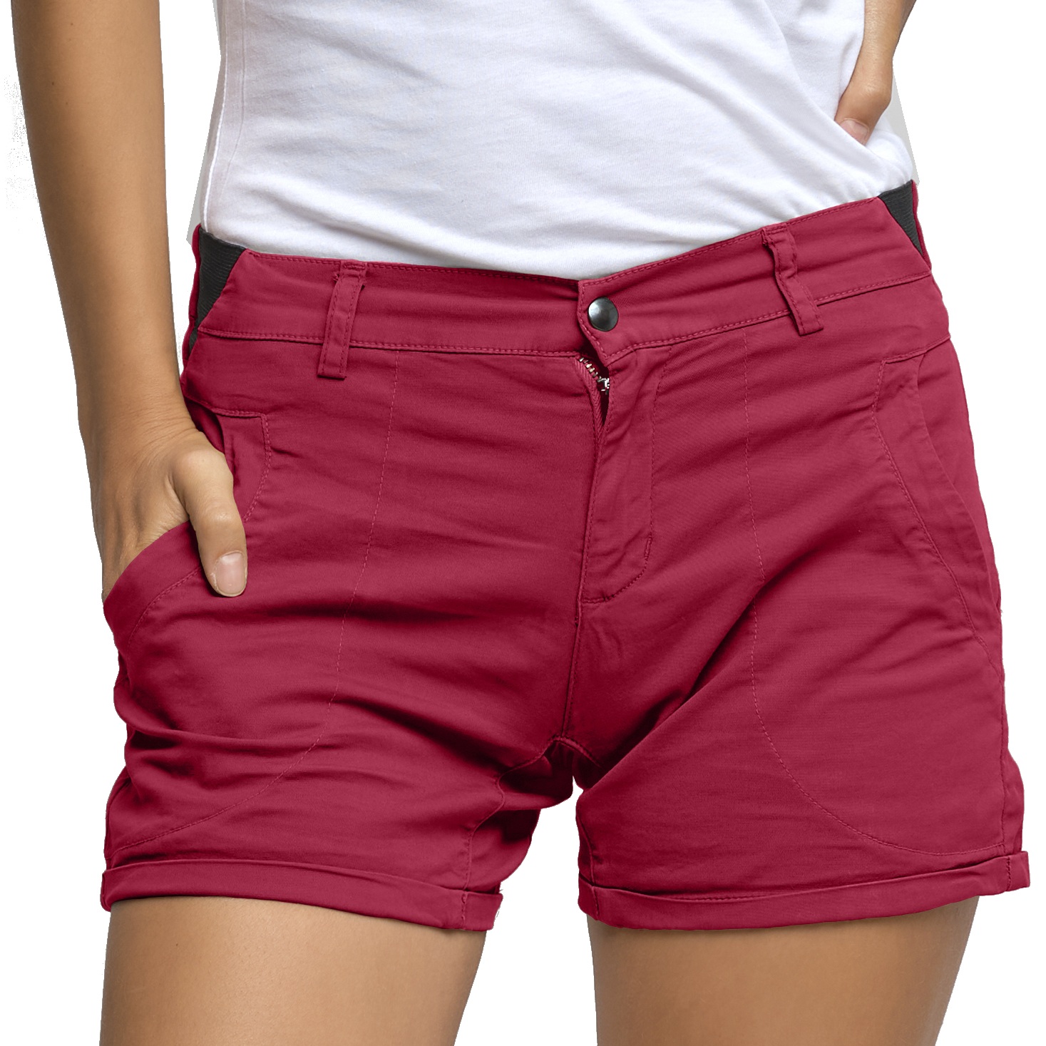 Image of LOOKING FOR WILD Bavella Womens Shorts - Persian Red