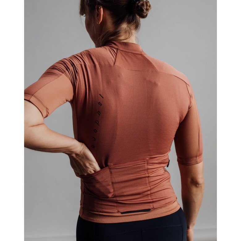Isadore Signature Merino Tech Jersey Women - Cedar Wood | BIKE24