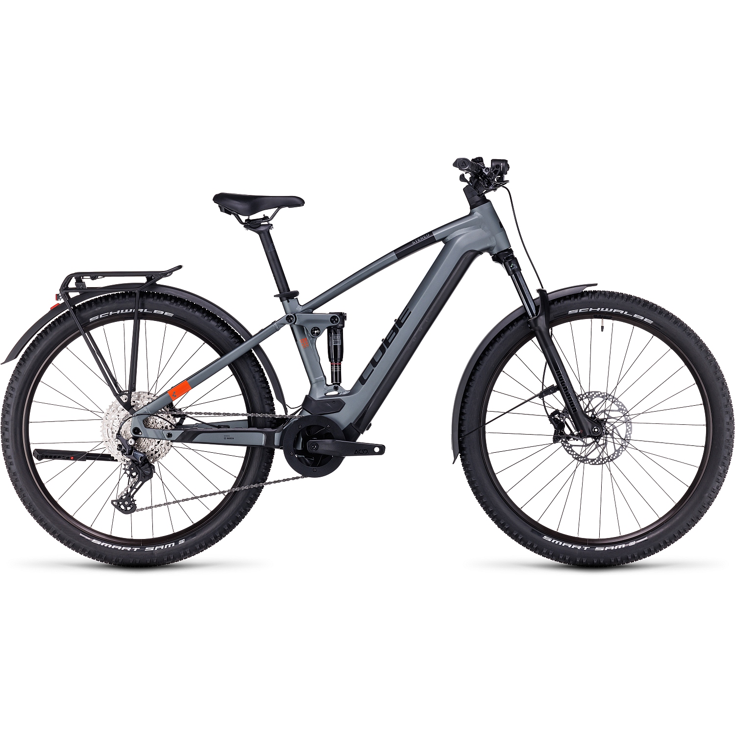 Picture of CUBE STEREO HYBRID 120 Pro 750 Allroad - Electric Mountainbike - 2024 - 29&quot; - flashgrey / orange