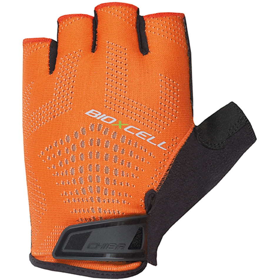 Productfoto van Chiba BioXCell Super Fly Handschoenen met Korte Vingers - oranje/zwart