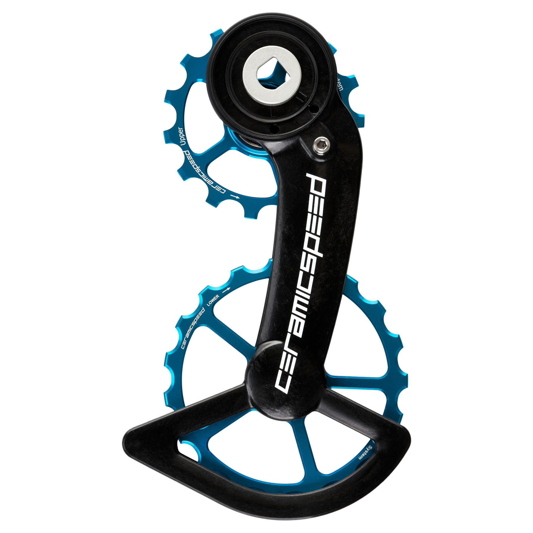 Image of CeramicSpeed OSPW Derailleur Pulley System - for SRAM Red/Force AXS | 15/19 Teeth | Coated Bearings - Alternative Blue