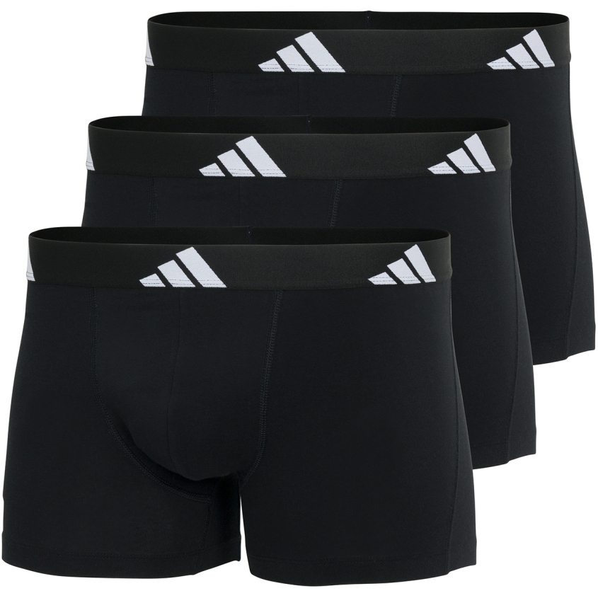 спортивное нижнее белье adidas Active Flex Cotton Trunk Men - 3 упаковки - 000 черный