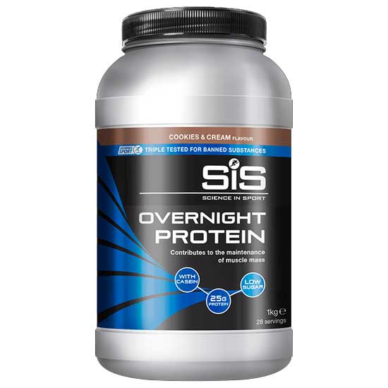 Picture of SiS Overnight Protein Beverage Powder - Cookies &amp; Cream - 1000g