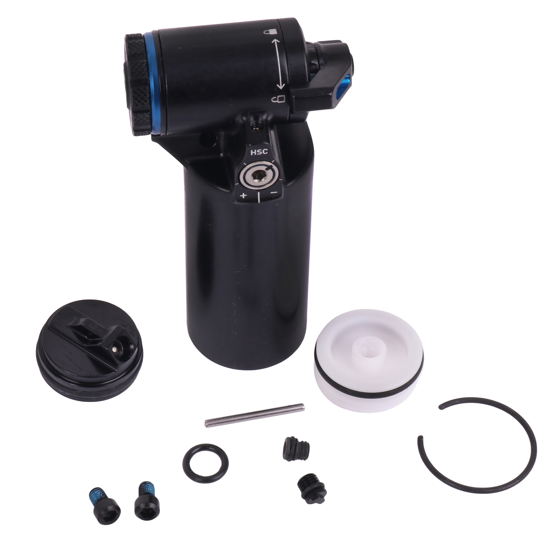 Productfoto van RockShox Reservoir Assembly - for Super Deluxe C1/Super Deluxe Coil B1, Ultimate RC2T (2023+) - 11.4118.088.003
