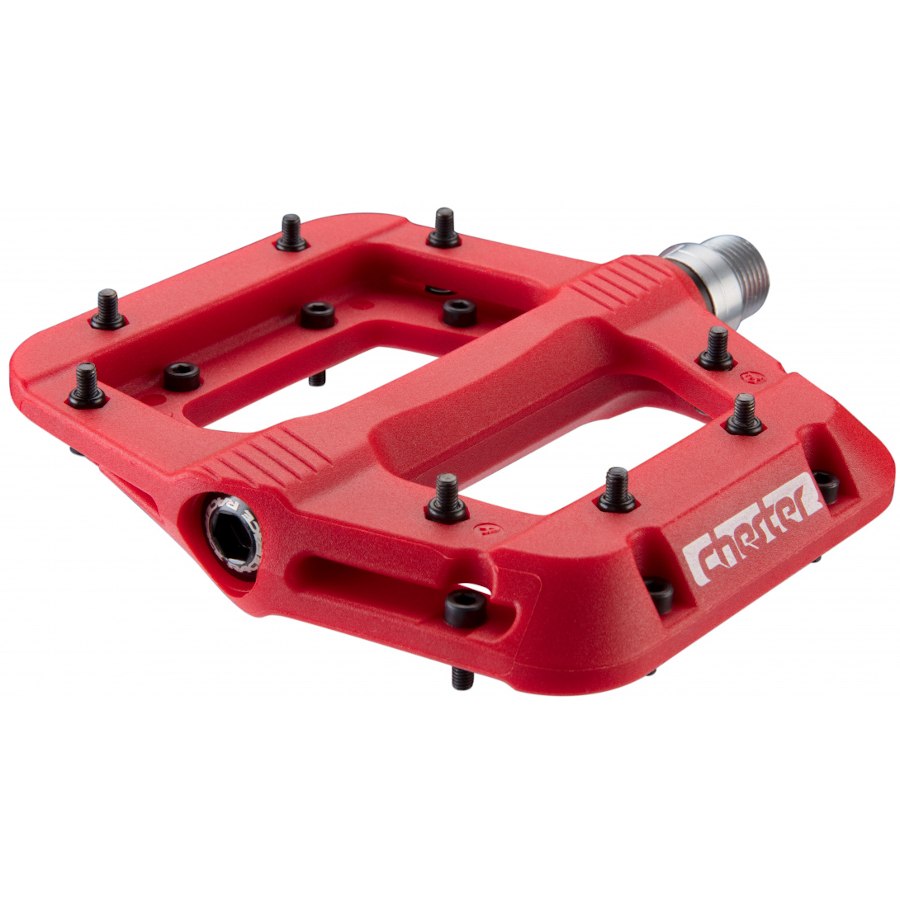 Image of Race Face Chester Flat Pedal - red