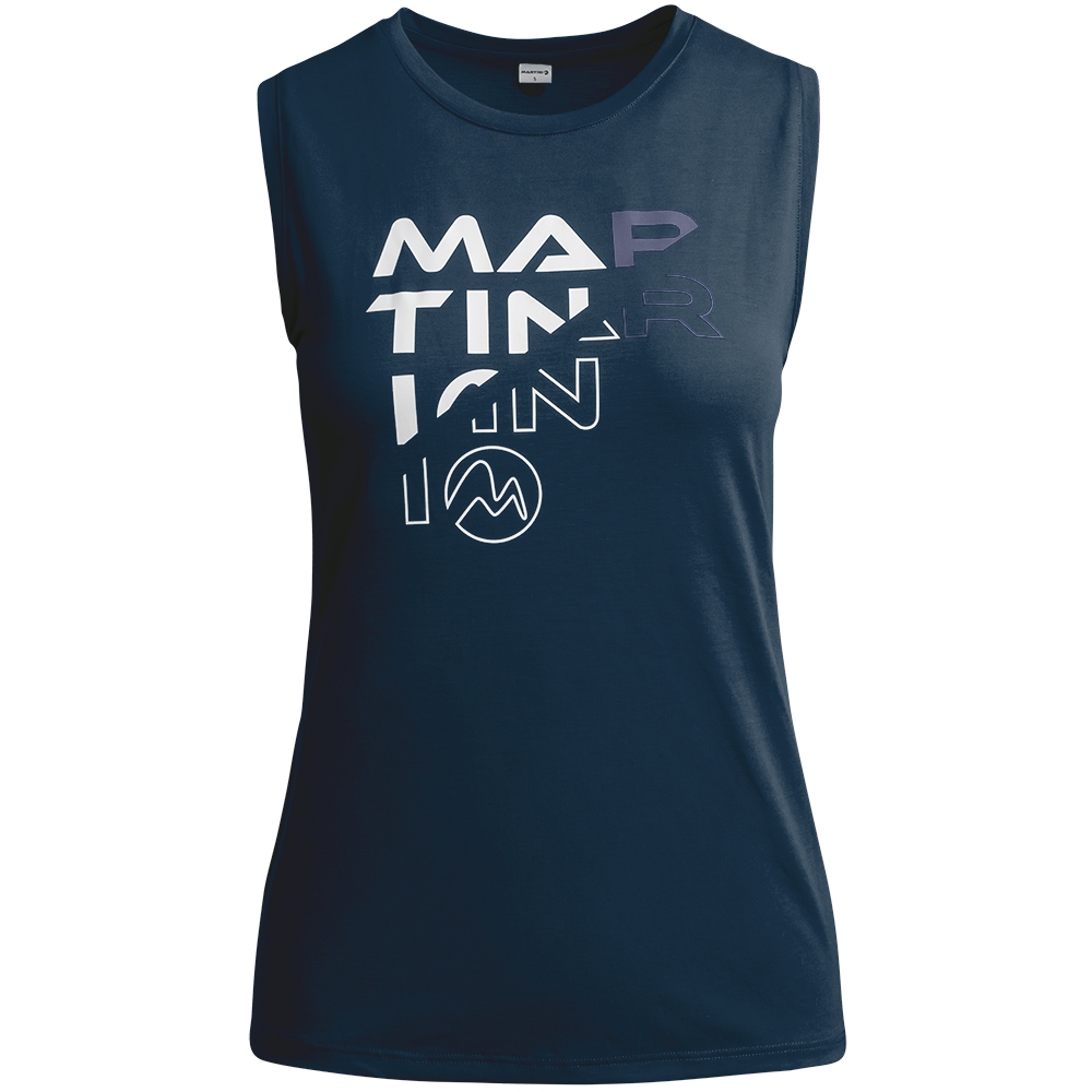 Productfoto van Martini Sportswear Go.Strong Dames Tanktop - true navy/denim