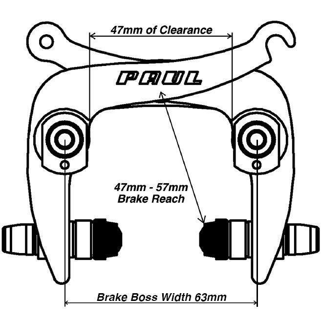 Paul Component Racer Medium Road Braze-On Center-Pull Rim