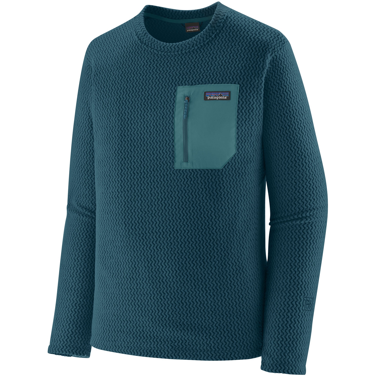 Immagine prodotto da Patagonia Golfino in Pile Uomo - R1 Air Crew - Tidal Teal