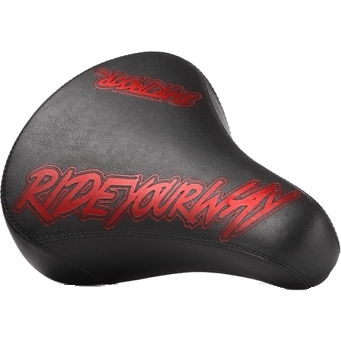 Picture of Dartmoor Streetfighter Saddle - BMX / Dirt - Black/Red Devil